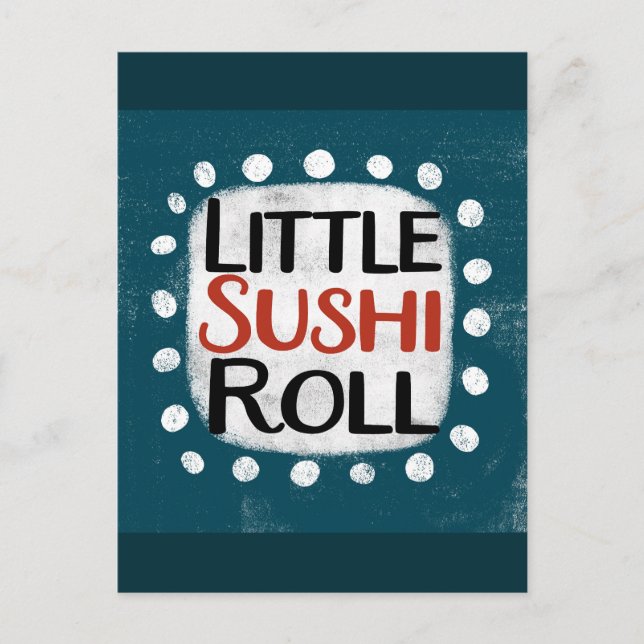 Little Sushi Roll Postcard (Front)