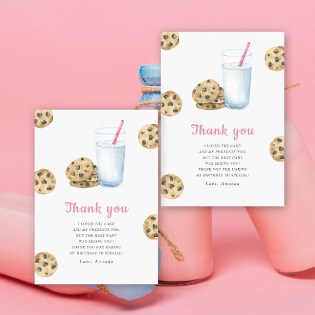 Little Sweet Cookie girl birthday party thank you (Creator Uploaded)