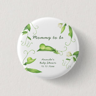 Little Sweet Pea Baby Shower - mummy to be 3 Cm Round Badge