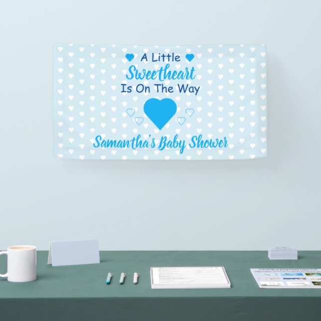 Little Sweetheart Baby Shower Banner (Tradeshow)