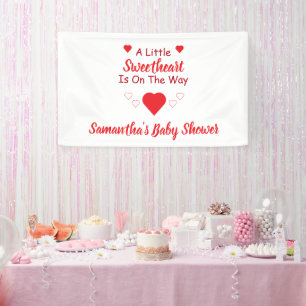 Little Sweetheart Baby Shower Banner