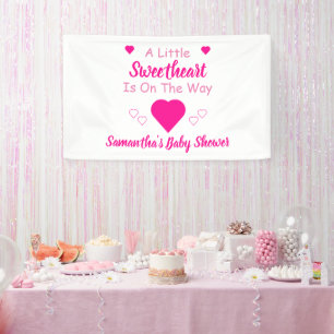 Little Sweetheart Baby Shower Banner