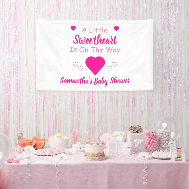 Little Sweetheart Baby Shower Banner (Party)