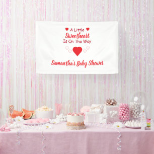 Little Sweetheart Baby Shower Banner
