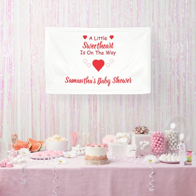 Little Sweetheart Baby Shower Banner (Party)