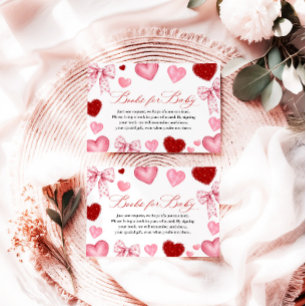 Little Sweetheart Baby Shower, Books for Baby Enclosure Card