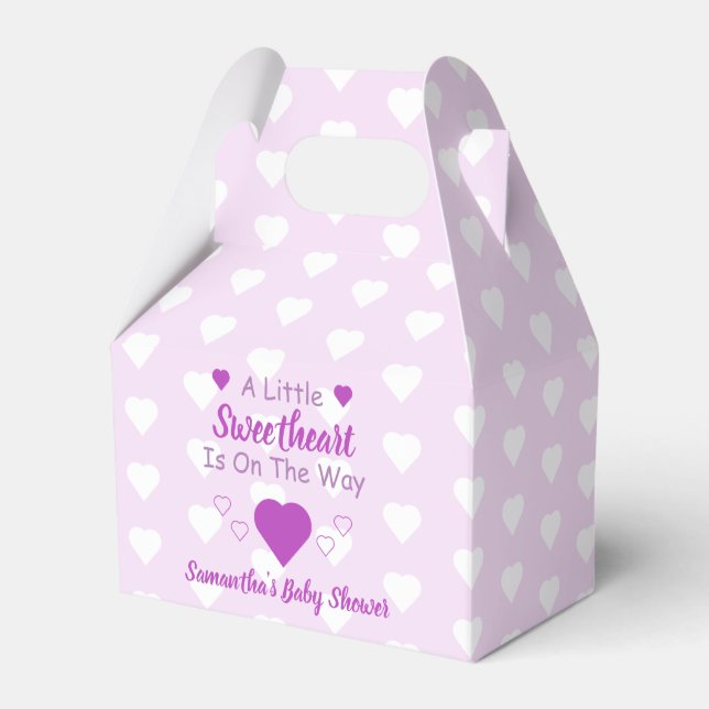 Little Sweetheart Baby Shower Favour Box (Front Side)