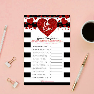 Little Sweetheart Baby Shower Guess The Price Game