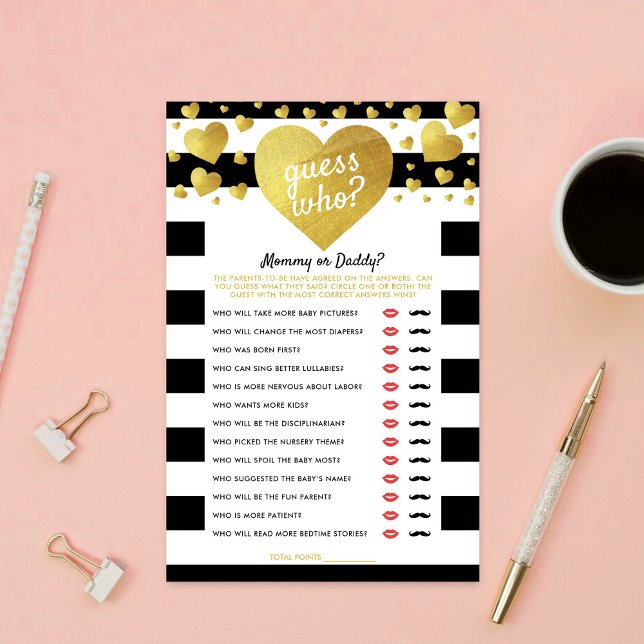 Little Sweetheart Baby Shower Guess Who Game (Creator Uploaded)