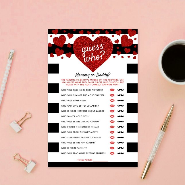 Little Sweetheart Baby Shower Guess Who Game (Creator Uploaded)