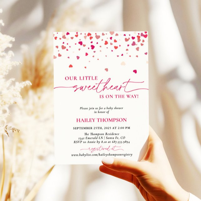 Little Sweetheart Baby Shower Invite, Baby Shower  Invitation (Creator Uploaded)