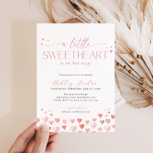 Little Sweetheart Baby Shower Invite, Baby Shower Invitation