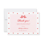 Little Sweetheart Baby Shower Thank You Card
