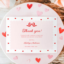 Little Sweetheart Baby Shower Thank You Card