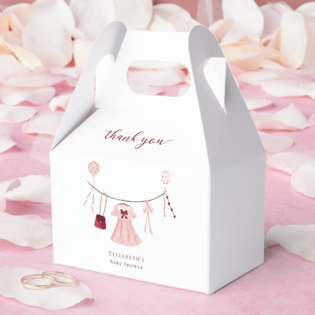 Little Sweetheart Baby Shower Valentine Custom Favour Box (Wedding)