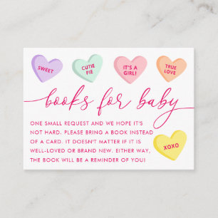 Little Sweetheart Candy Hearts Books for Baby Enclosure Card