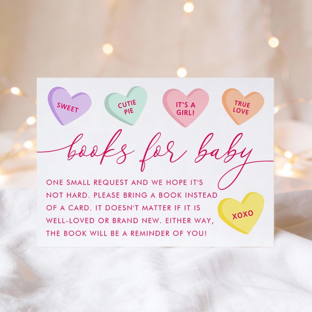 Little Sweetheart Candy Hearts Books for Baby Enclosure Card (Creator Uploaded)