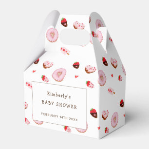 Little Sweetheart Doughnuts Valentines Baby Shower Favour Box