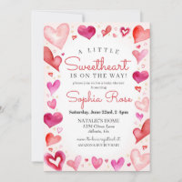 Little Sweetheart February baby shower for Girl