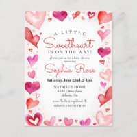 Little Sweetheart February baby shower for Girl