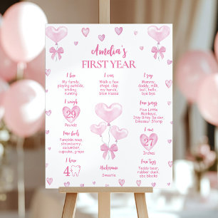 Little Sweetheart First Birthday Milestone Sign