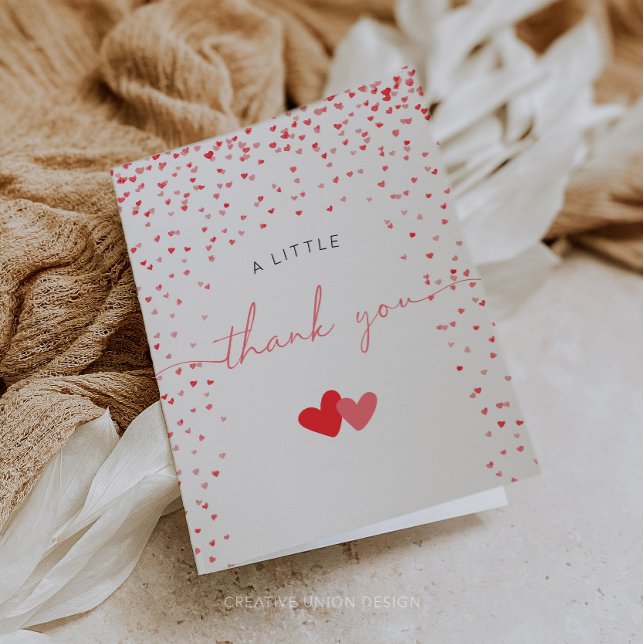 Little Sweetheart Folded Thank You Card (Creator Uploaded)