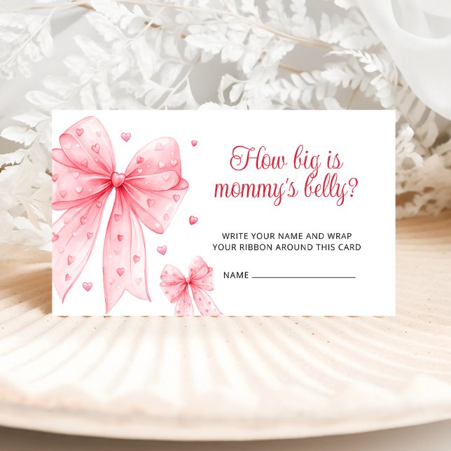 Little Sweetheart How Big Is Mummy's Belly Pink Enclosure Card (Creator Uploaded)