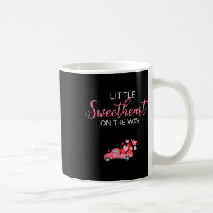 Little Sweetheart On The Way Pink Valentine Party Coffee Mug