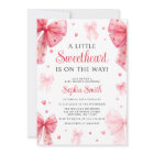 Little Sweetheart Red Bow Baby Shower