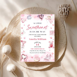 Little Sweetheart Valentine Baby Shower Invitation