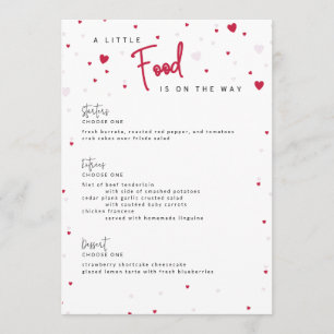 Little Sweetheart - Valentine's Baby Shower Menu