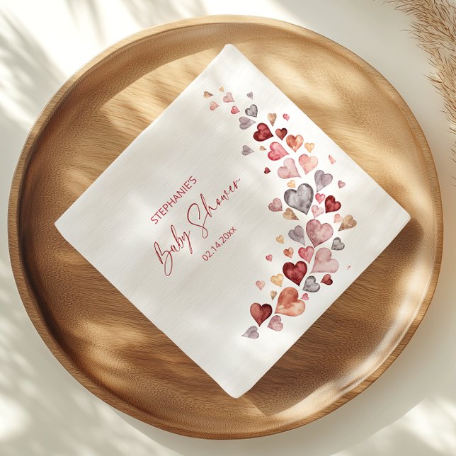 Little Sweetheart Valentines Baby Shower Napkin (Creator Uploaded)