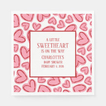 Little Sweetheart Valentine's Baby Shower Pink  
