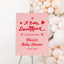 Little Sweetheart Valentines Baby Shower Welcome