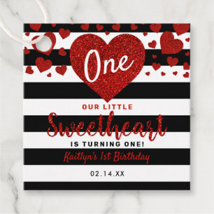 Little Sweetheart Valentine's Day Any Age Birthday Favour Tags