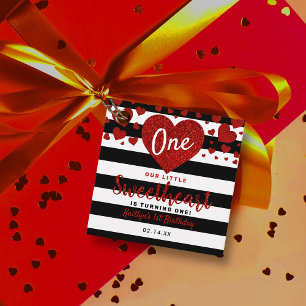 Little Sweetheart Valentine's Day Any Age Birthday Favour Tags