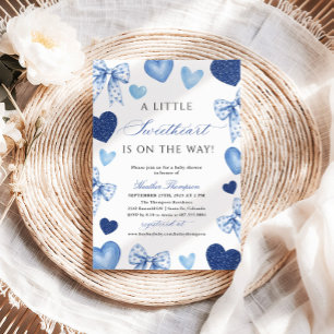 Little Sweetheart Valentines Day Baby Shower Invitation
