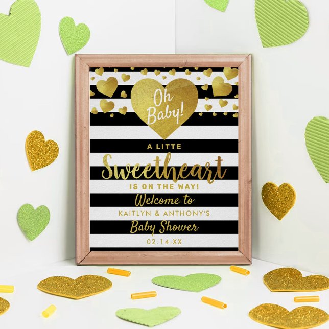 Little Sweetheart Valentine's Day Baby Shower Poster (Creator Uploaded)