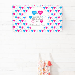 Little Sweetheart Valentine's Day Gender Reveal Banner