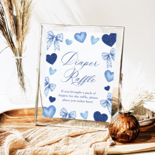 Little Sweetheart Valentines Diaper Raffle Sign