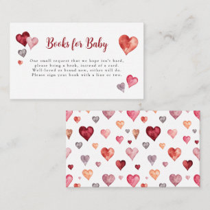 Little Sweetheart Valentines Hearts Books for Baby Enclosure Card
