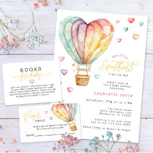 Little Sweetheart Whimsical Valentine Baby Shower Invitation