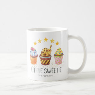 Little Sweetie Bright Colours Watercolor Cupcakes  Coffee Mug