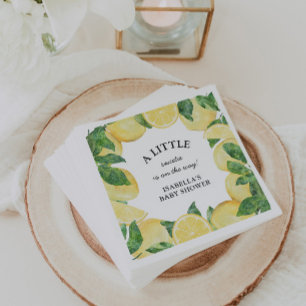 Little Sweetie Leamon Baby Shower  Napkin