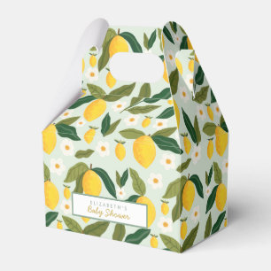 Little Sweetie Yellow Lemon  Baby Shower  Favour Box