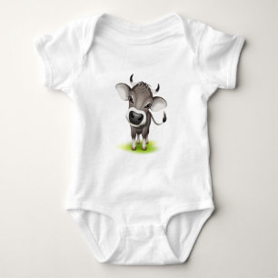Little swiss cow baby bodysuit