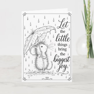 Little Things Biggest Joy Colour Me Card