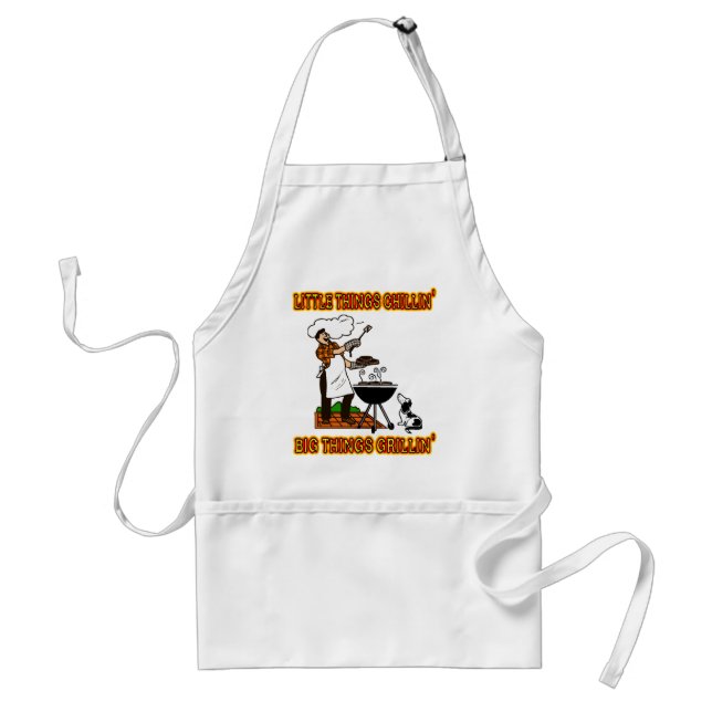 LITTLE THINGS CHILLIN' BIG THINGS GRILLIN' STANDARD APRON (Front)