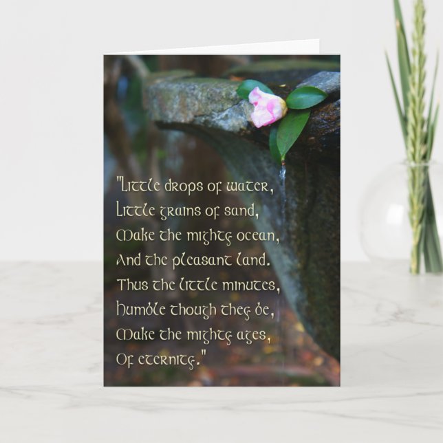 "Little Things" Poem Greeting Card (Front)