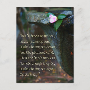 "Little Things" Poem Postcard